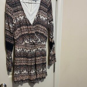 Bailey Blue White and Black romper